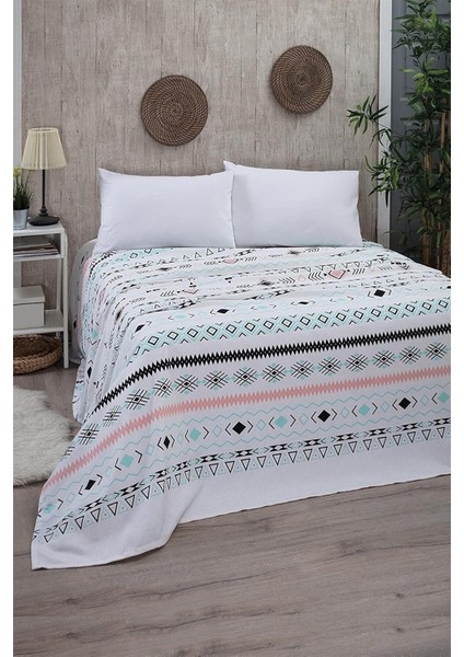 Metrashop Fierce Çift Kişilik Pike Yatak Örtüsü 200 x 230