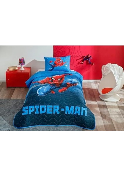 Metrashop Spiderman Focus Lisanslı Karakter Baskılı Pamuk - Polyester Karışımı Yatak Örtüsü Seti, Çok Renkli, Tek Kişilik (Yatak Örtüsü: 160 x 230 cm / 1 Adet Yastık Kılıfı: 50 x 70)