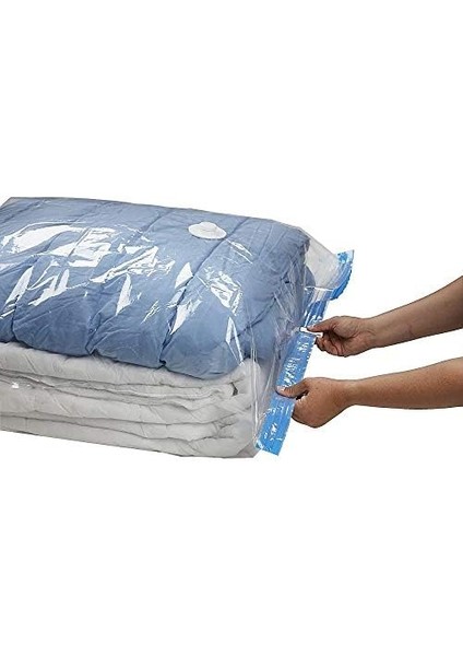 (3 Adet) En Büyük Boy (100X130) Vakumlu Hurç Yorgan Hurcu Vakumlu Hurc Poşet Saklama Torbası