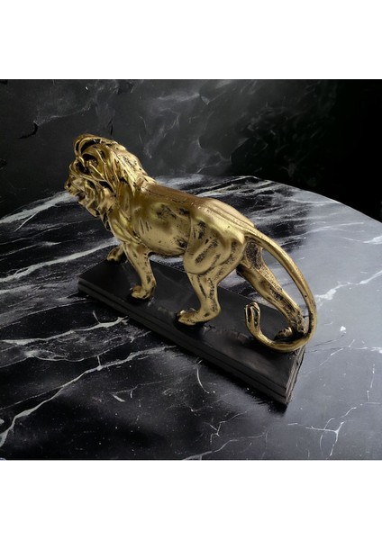 Dekoratif Tablalı Aslan Biblo