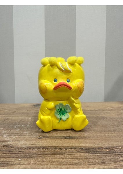 Minik Ördek Mini Saksı Dekoratif Obje