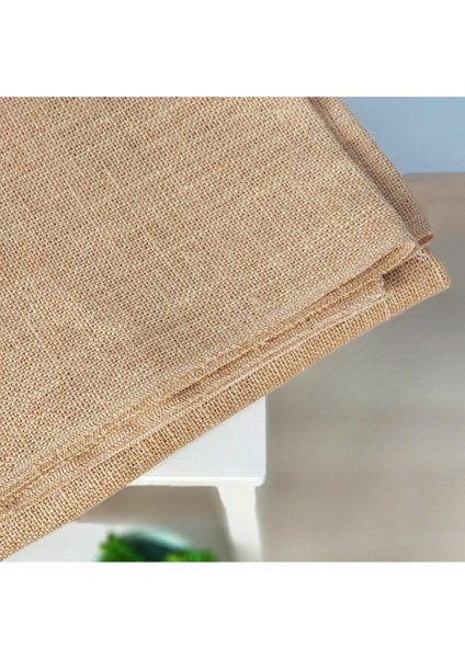 Jüt Kanaviçe 1x3 Metre 10'luk Kanaviçe Sık Dokulu Kanaviçe Telis Bezi Hasır Örtü Hobi Kumaşı
