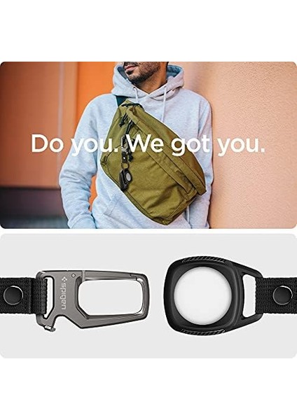 - Airtag Kılıf Rugged Armor Matte Black - Amp01565