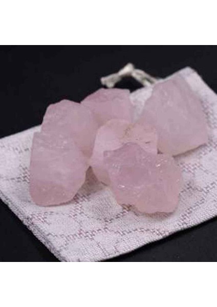 Pembe Kuvars Taşı Işlenmemiş Doğal Taş Ham Kütle 40/60 gr