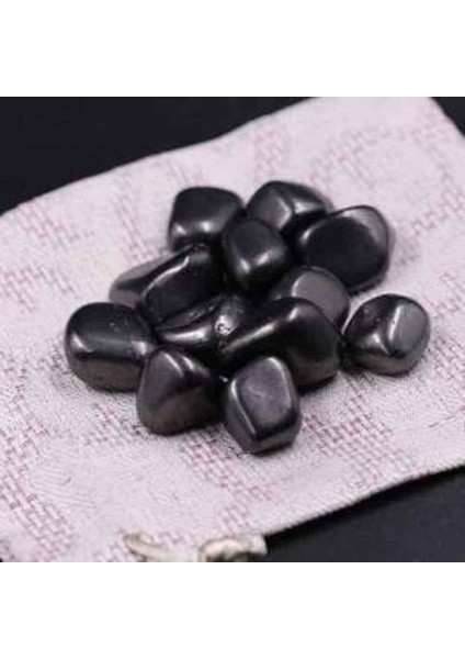 Shungite Taşı Doğal Taş Kütle (Tamburlanmış/tımbıl)