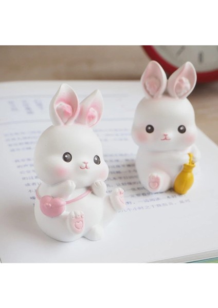 2'li Tavşan Teraryum Obje Teraryum Süsü Biblo Teraryum Malzemeleri fiyatları