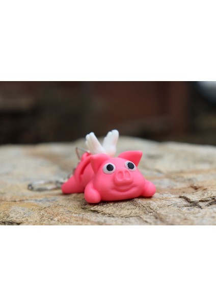 5'li 3D Baskı Anahtarlık Paketi – Sevimli ve Eşsiz Set: Domuz, Dişsiz, Uzaylı Dave, Jelibon Ayı ve Aksolotl!