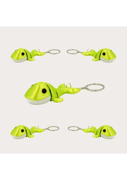 Köpekbalığı Anahtarlık Paketi – 5'li Set + 1 Hediye | 3D Baskı, Özel Renk Seçenekleri, Eşsiz Hediye