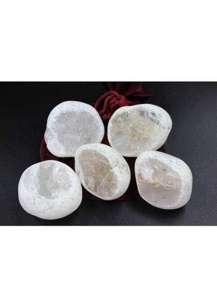 Kristal Kuvars Taşı Işlenmemiş Doğal Taş Ham Kütle Mat Kaya 40/70 gr