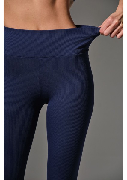 Yüksek Bel, Fitilli, Toparlayıcı Interlok Beli Lastikli Örme Kadın Tayt @tivoli fiyatları