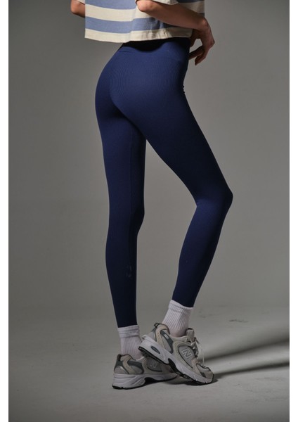 Yüksek Bel, Fitilli, Toparlayıcı Interlok Beli Lastikli Örme Kadın Tayt @tivoli indirimleri