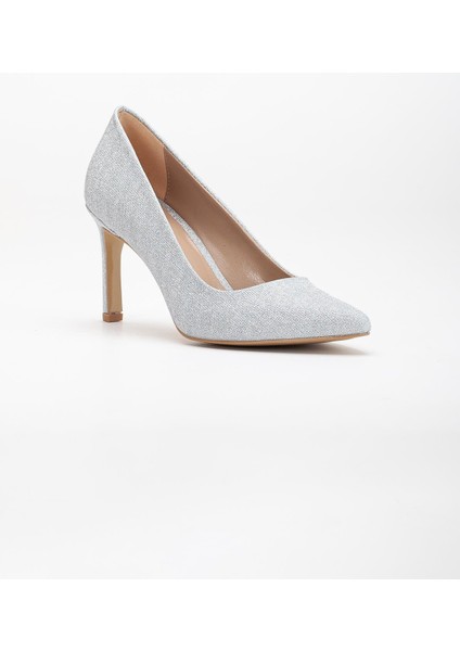 Kadın Ince Topuklu Stiletto Gümüş Parlak Malzeme Aynalı Jurdan fırsatları