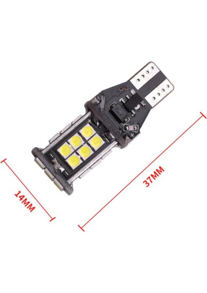 2 Adet T15 LED 24 Ledli Ampul Beyaz
