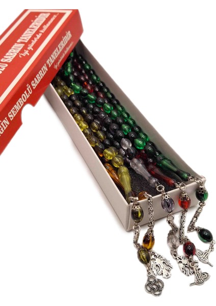 Siyahlı Beyzi Kesim 5 Li Toz Kehribar Tesbih Seti modelleri