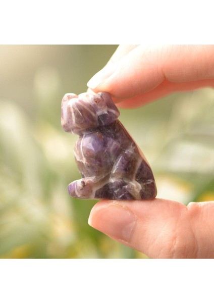 Ametist Taşı Köpek Figürü - 4 cm fiyatları
