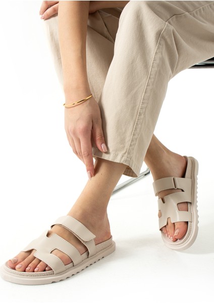 Herina Cırtlı Rahat Taban Kadın Terlik