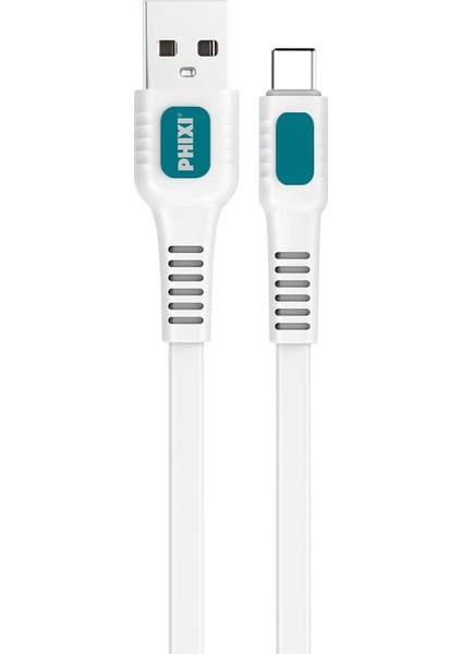 Force CB457T Yassı ve Güçlendirilmiş Type-C USB Şarj ve Data Kablo - Lisinya