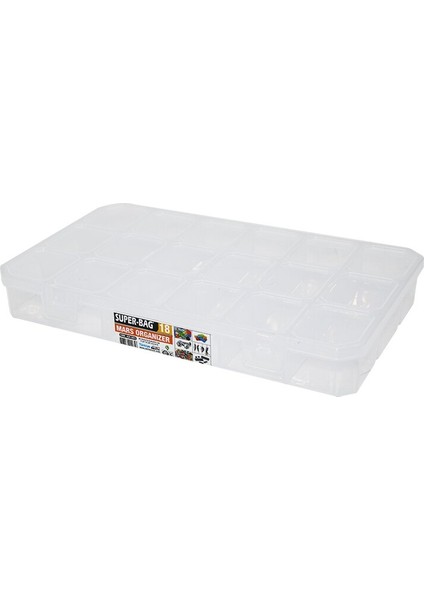 Mars 18 Bölmeli Şeffaf Organizer Box (4767) - Lisinya