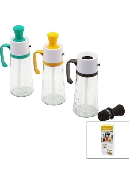 Camyağdanlık Silikon Fırçalı Tıpapls.kapak - Kulpölçekli - 630ML (4767) - Lisinya