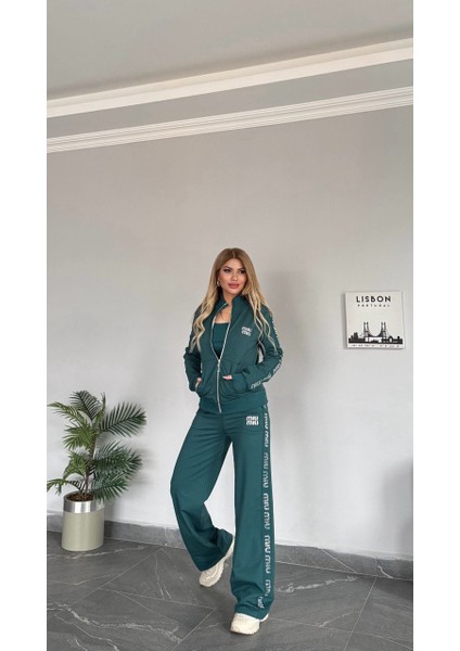 Kadın Yeni Sezon Fitilli Crop 2 Iplik Compakt Kumaş Yüksek Kalite Licralı Alt Üst Takım