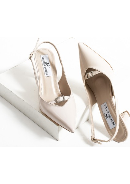 Kalimera Arkası Açık Aksesuarlı Kadın Topuklu Ayakkabı fırsatları