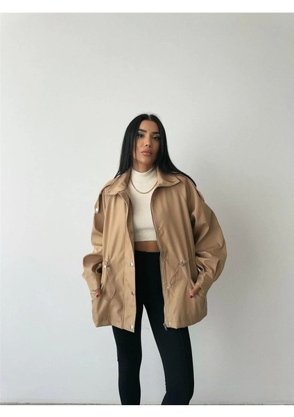 Mont Bel Büzgü Balıkçı Yaka Soft Kumaş - Kahverengi