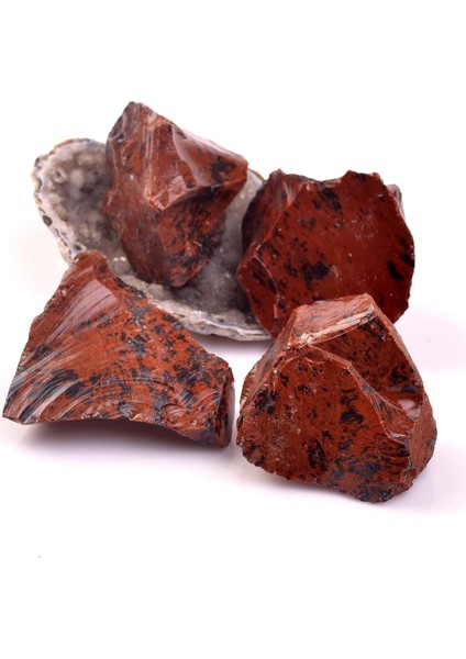 Kahverengi Ham Obsidyen Taşı Kütle