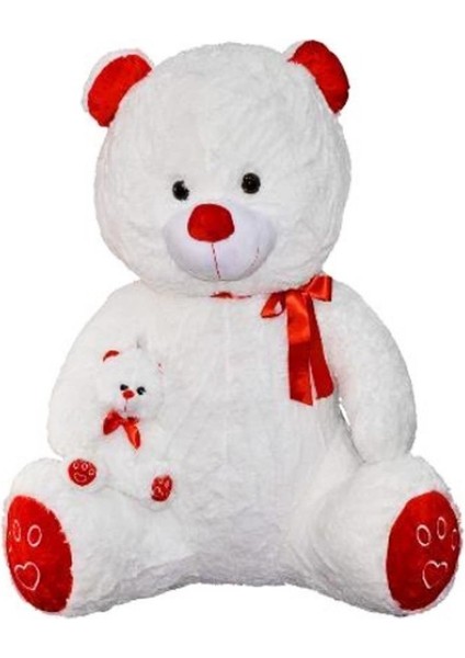 Yavrulu Peluş Ayı 100 cm Uyku ve Oyun Arkadaşım Sevimli Ayı ve Yavrusu