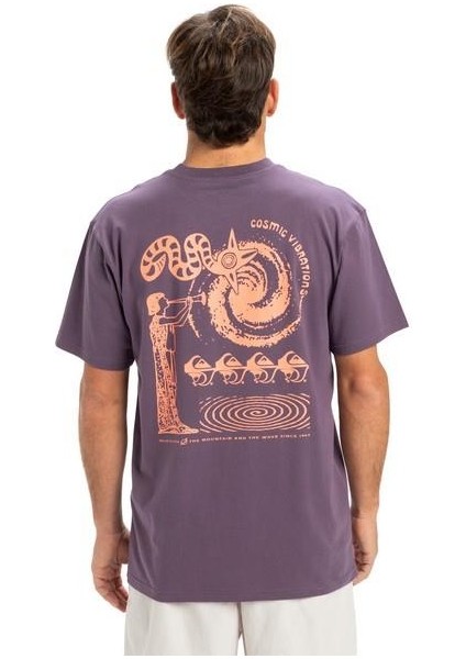 EQYZT08053-PQC0 Ev Cosmic Vibrations Ss Erkek Spor Tişört