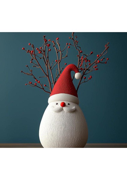 Dekoratif Noel Vazosu 20CM