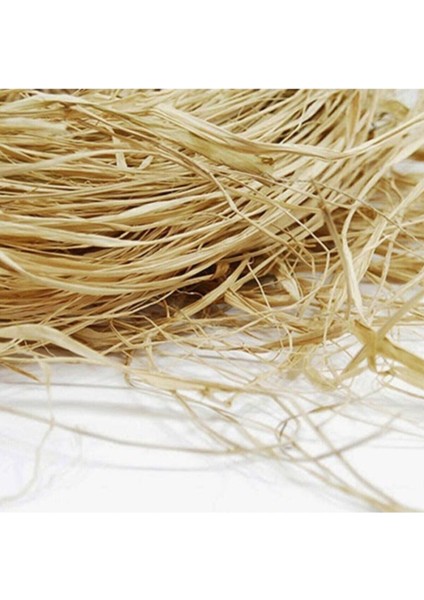 Sarı Doğal Rafya Muz Lifi Naturel Ip 500 gr