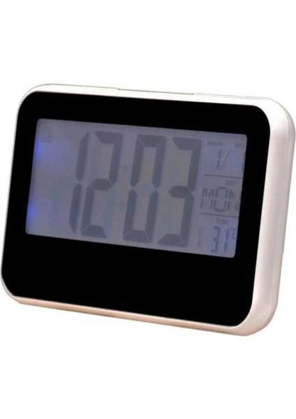 Sese Duyarlı Masa Saati Dijital Termometre Isı Sıcaklık Ölçer