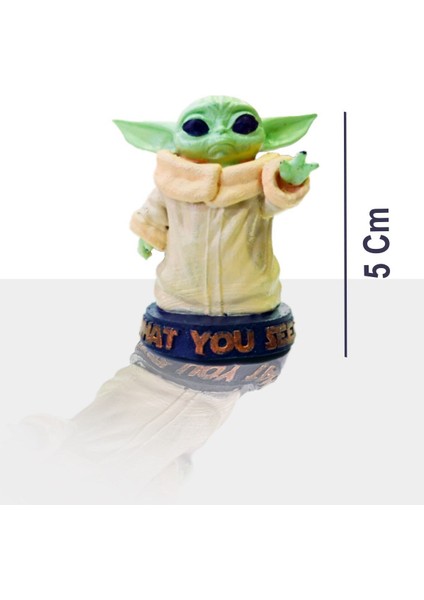 Baby Yoda Mandalorian 5 cm Heykel Büst 12K Detaylı Reçine (Plastik Değildir) fiyatları