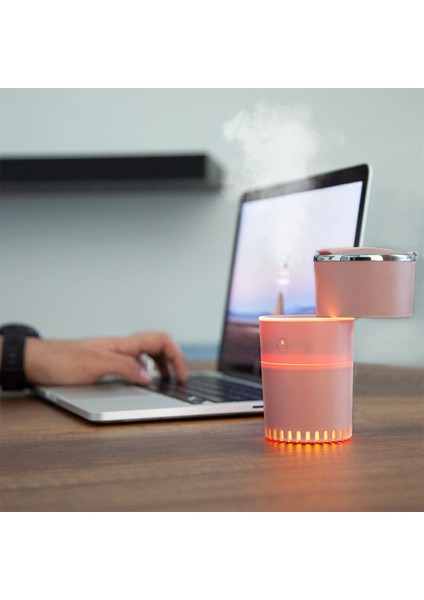 Lattice Ortam Nemlendirme ve Dezenfektan Buhar Makinesi (Pembe) USB