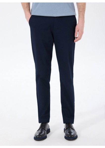 Normal Bel Normal Paça Lacivert Erkek Chino Pantolon F5SM-PNT 2020