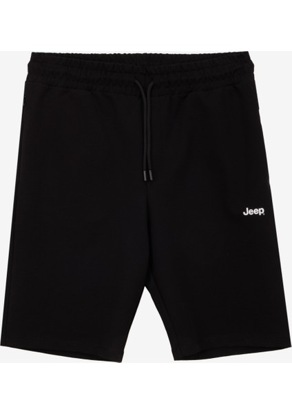 Siyah Erkek Basic Düz Sweat Şort J5SM-SHT7252