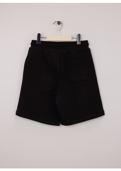 Lastikli Bel Regular Fit Siyah Erkek Çocuk Şort IU0IU00703BEH fiyatları