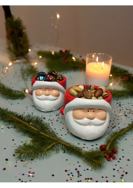 2 Li Set Noel Baba Figürü El Yapımı Sunumluk Biblo fiyatları