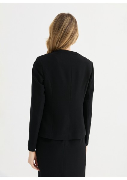 Standart Siyah Kadın Ceket 25YSL1450 fırsatları