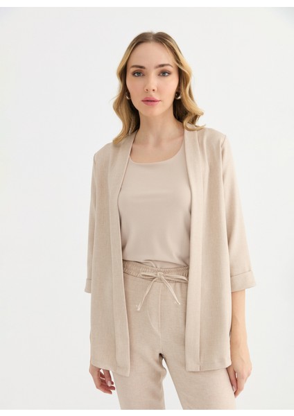 Standart Bej Kadın Ceket 25YSL1470