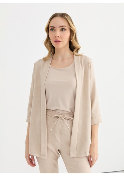 Standart Bej Kadın Ceket 25YSL1470