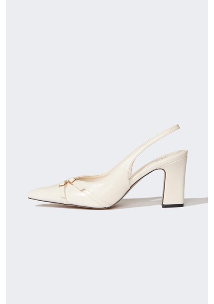 Kadın Yüksek Taban Suni Deri Topuklu Sandalet E2518AX25SM modelleri