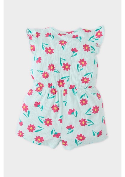 Kız Bebek Çiçekli Tulum E8368A525SM