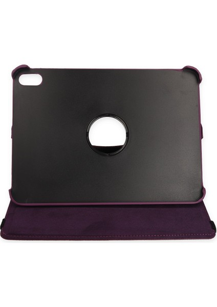 ​​Apple iPad 2022 10.9 (10.nesil) Kılıf 360 Tablet Deri Kılıf - Mürdüm 11