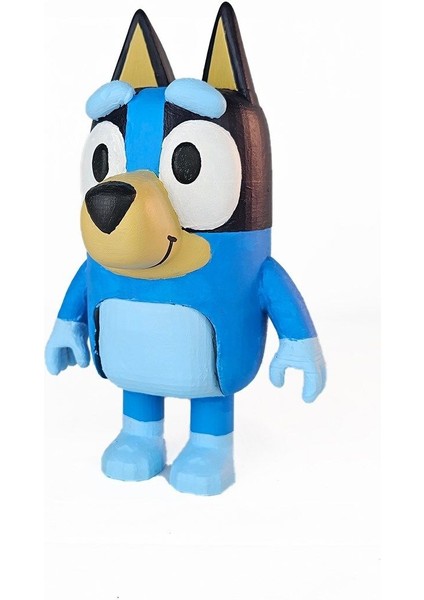Bluey 10 cm Heykel Büst 12K Detaylı Reçine Malzeme Biblo Dekor El Boyaması Vernikli indirimleri