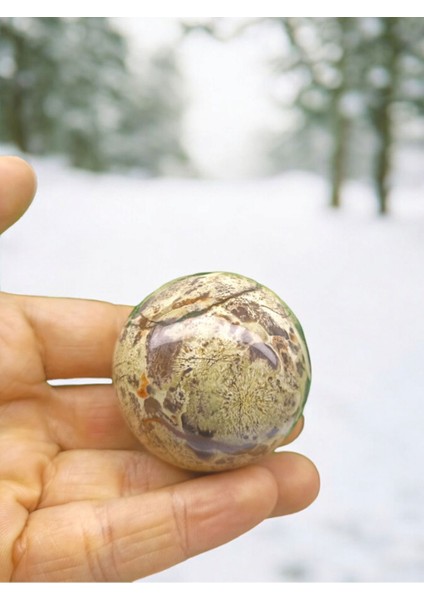 Picture (Picasso ) Jasper Doğal Taş Küre (50 MM)(165-175 Gram Arasında)(Sertifikalı fiyatları