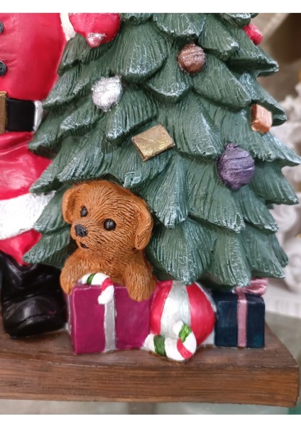 Çam Ağaçlı Noel Baba Heykeli, Noel Baba Biblo, Yılbaşı Hediyesi fırsatları