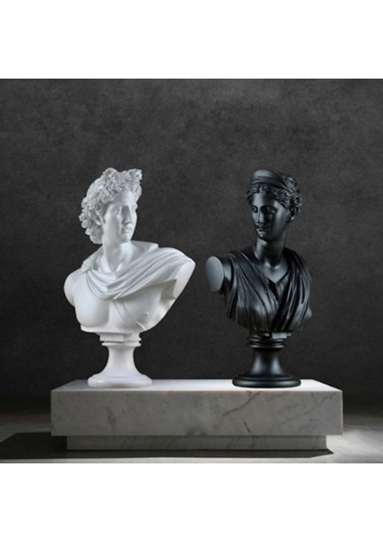 Afrodit ve Apollon Ikili Heykel Takım Bust