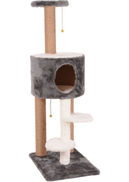 S07 Oval Yuvalı Kedi Tırmalama Evi