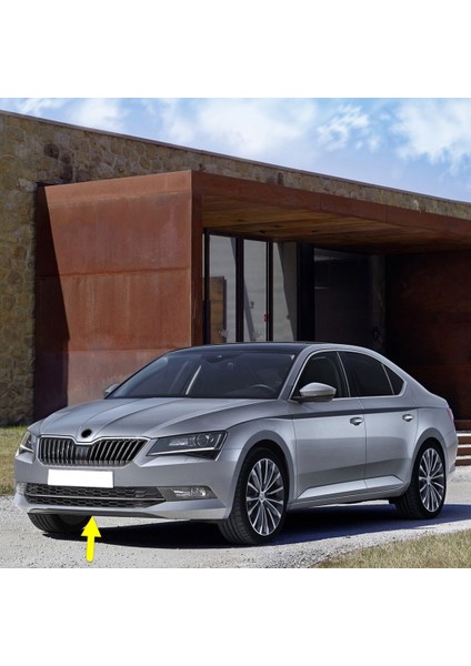 Skoda Superb 2015-2019 Ön Tampon Alt Orta Plastik Rüzgarlık 3V0807061